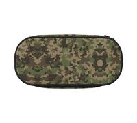 GaxfjRu Studen - Estuche para lápices con estampado de camuflaje verde, gran capacidad, para el hogar, la universidad, la oficina, organizador para adultos, Negro , Talla única, Lindo