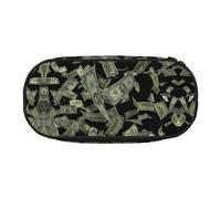 GaxfjRu Studen - Estuche para lápices con estampado de dólares, gran capacidad, para el hogar, la universidad, la oficina, organizador para adultos, Negro , Talla única, Lindo