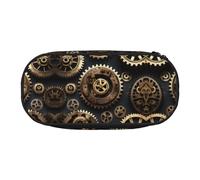 GaxfjRu Studen - Estuche para lápices con estampado de engranajes Steampunk, gran capacidad, para el hogar, la universidad, la oficina, organizador para adultos, Negro , Talla única, Lindo