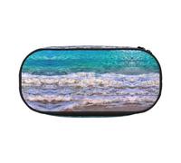 GaxfjRu Studen - Estuche para lápices con estampado de mar tropical, gran capacidad, para el hogar, la universidad, la oficina, organizador para adultos, Negro , Talla única, Lindo
