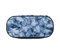 GaxfjRu Studen - Estuche para lápices con estampado de mármol azul oscuro, gran capacidad para el hogar, la universidad, la oficina, organizador para adultos, Negro , Talla única, Lindo