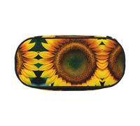 GaxfjRu Studen - Estuche para lápices, diseño de girasol con texto en inglés "You are my sunshine", gran capacidad, para el hogar, la universidad, la oficina, organizador para adultos, Negro , Talla
