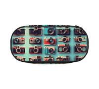 GaxfjRu Studen - Estuche para lápices y bolígrafos con impresión de gran capacidad para el hogar, la universidad, la oficina, organizador para adultos, Negro , Talla única, Lindo