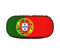 GaxfjRu Studen - Estuche portugués con estampado de bandera portuguesa de gran capacidad para el hogar, universidad, oficina, organizador para adultos, Negro , Talla única, Lindo