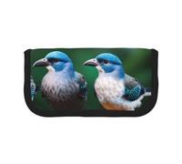 GaxfjRu Two Birds - Estuche de lona para lápices, almacenamiento organizado para picnics y uso diario, bolsa de maquillaje, soporte para lápices