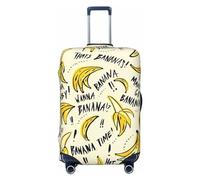 GaxfjRu Yellow Banana (1) Funda para maleta, fundas de maleta para equipaje, mantiene tu equipaje seguro y elegante, fundas de equipaje para maleta aprobadas por la TSA, Black, M