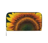 GaxfjRu You Are My Sunshine - Cartera larga de piel con estampado de girasoles para hombre, diseño vintage