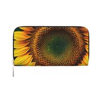 GaxfjRu You are My Sunshine - Cartera pequeña de piel con estampado de girasol para mujer, tarjetero de crédito para mujer, monedero de bolsillo para mujer