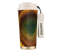 GaxfjRu You Are My Sunshine - Taza de café aislada con estampado de girasol, vaso aislado de acero inoxidable de 500 ml, tazas portátiles para mantener el calor o el hielo