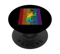 Gay Badminton Pride Month LGBT Rainbown Flag PopSockets PopGrip Adhesivo