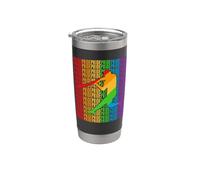 Gay Baseball Pride Month LGBT Rainbown Flag Vaso térmico de acero inoxidable de doble pared