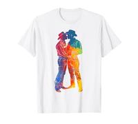 Gay Besos Cowboys Orgullo Arco Iris Camiseta
