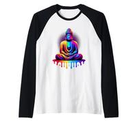 Gay Buda Budismo Chakra Zen Yoga Namaste Lgbt Orgulloso Aliado Camiseta Manga Raglan