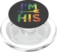 Gay Couple Matching I'm His LGBT Pride PopSockets PopGrip para MagSafe