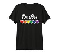 Gay Couple Matching LGBT Im Hers Gay Pride Camiseta Premium