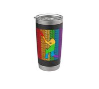 Gay Cricket Pride Month LGBT Rainbown Flag Vaso térmico de acero inoxidable de doble pared