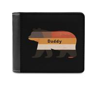 Gay Daddy Bear Flag - Cartera plegable para hombre, diseño de bandera de oso