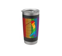 Gay Golf Golfer Pride Month LGBT Rainbown Flag Vaso térmico de acero inoxidable de doble pared