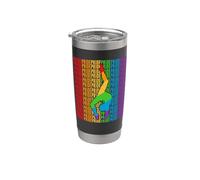 Gay Gymnastics Gymnast Pride Month LGBT Rainbown Flag Vaso térmico de acero inoxidable de doble pared