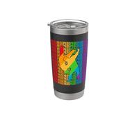 Gay Judo Martial Arts Pride Month LGBT Rainbown Flag Vaso térmico de acero inoxidable de doble pared