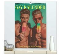 Gay Kalender - Wahre Liebe unter nackten Männern (hochwertiger Premium Wandkalender 2026 DIN A2 hoch), Kunstdruck in Hochglanz: Schwule Männer ... LGBTQ-Männerkalender für echte Männerliebe.