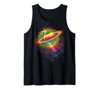 Gay LGBTQ Pride Camiseta Saturno Arcoíris Planeta Camiseta sin Mangas