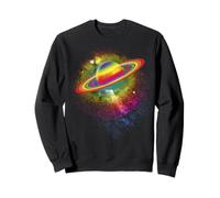 Gay LGBTQ Pride Camiseta Saturno Arcoíris Planeta Sudadera