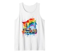 Gay Londres LGBTQ Orgullo Gay Lesbianas Hombres Mujeres Londres Camiseta sin Mangas