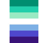Gay Men’s Pride Flag: Gay, Trans-inclusive, LGBTQ+ | 120 Lined Pages, 6"x9" Gloss Finish