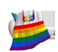 Gay-Pri-de-Flag of Poland - Manta muy suave para otoño e invierno, sofá, dormitorio, 150 x 200 cm