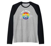 Gay Pride Estrella Arco Iris tolerancia Amor Respeto CSD LBGTQ+ Camiseta Manga Raglan