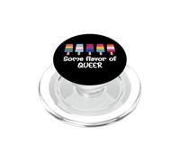 Gay Pride Flag LGBTQ Some Flavor of Queer Pride Lesbian LGBT PopSockets PopGrip para MagSafe