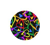 Gay Pride Rainbow - Juego de tarjetas de ambientador redondas para coche, aroma a lavanda, 10/24 piezas