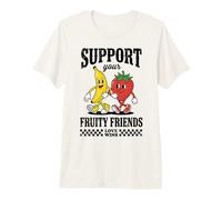 Gay Pride Support Your Fruity Friends LGBTQ Love Wins Camiseta Premium
