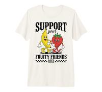 Gay Pride Support Your Fruity Friends LGBTQ Love Wins Camiseta Premium