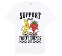 Gay Pride Support Your Fruity Friends LGBTQ Love Wins Comfort Colors Adult Heavyweight T-Shirt