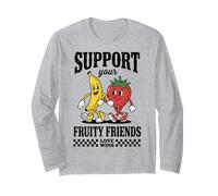 Gay Pride Support Your Fruity Friends LGBTQ Love Wins Manga Larga