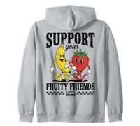 Gay Pride Support Your Fruity Friends LGBTQ Love Wins Sudadera con Capucha