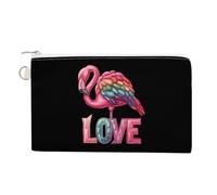 Gay Prideful Rainbow Flamingo Love - Monedero con cremallera