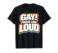 Gay Proud and Loud, LGBTQ, Orgullo Gay Camiseta