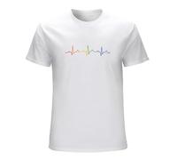 Gay Pulse Festival LGBT Mens Men T Shirt 100% Cotton Pride Mardi Gras London White M