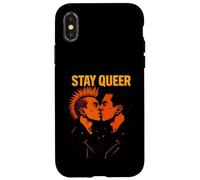 Gay Punk Stay Queer Orgullo Colorido Carcasa para iPhone X/XS