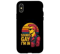 Gay Punk Suena Gay I'm In Rainbow Pride Tee Carcasa para iPhone X/XS