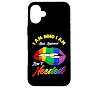 Gay Rainbow Lips Orgullo Igualdad LGBTQ Carcasa para iPhone 16 Plus