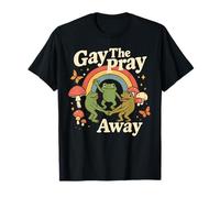 Gay The Pray Away Rainbow Funny Meme Frogs Orgullo LGBT LGBTQ Camiseta