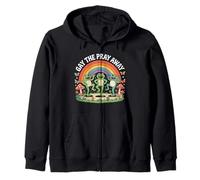 Gay The Pray Away Rainbow Funny Meme Frogs Orgullo LGBT LGBTQ Sudadera con Capucha