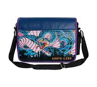 Gaya Entertainment Saints Row Messenger Bag Snake Mural, azul y negro, Small