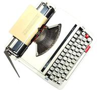 GAYAYAS Máquina de Escribir Manual portátil, máquina de Escribir Vintage de Uso Normal, máquina de Escribir mecánica Inglesa, para Ocasiones Especiales en la Oficina en casa Beige