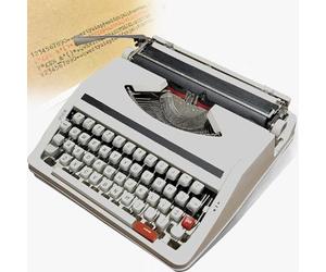 GAYAYAS Máquina de Escribir Manual portátil, máquina de Escribir Vintage de Uso Normal, máquina de Escribir mecánica Inglesa, para Ocasiones Especiales en la Oficina en casa Beige