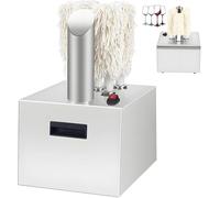 GAYAYAS Máquina pulidora de cristalería para Vino eléctrica Comercial, Pulidor de Copas de Vino de Acero Inoxidable, Cepillos extraíbles de Secado instantáneo para Bares y cafeterías 3head